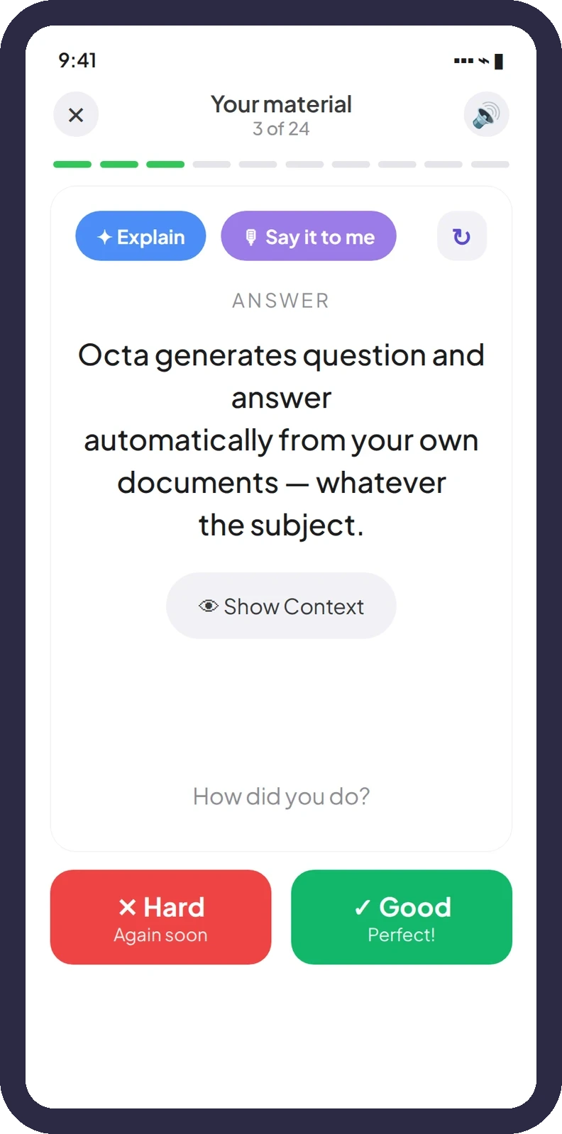 Octa flashcard generated from uploaded course material